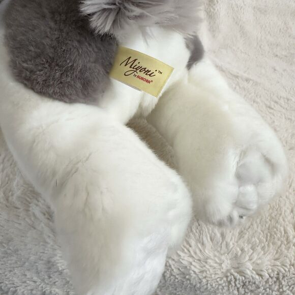 Aurora Miyoni Husky Wolf 16” Laying Dog Realistic Stuffed Animal Toy - Picture 6 of 8